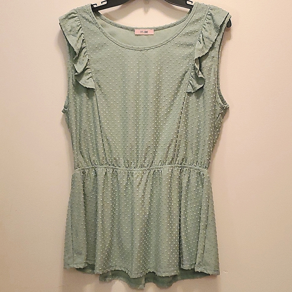 Large, PS LOVE, Seafoam green